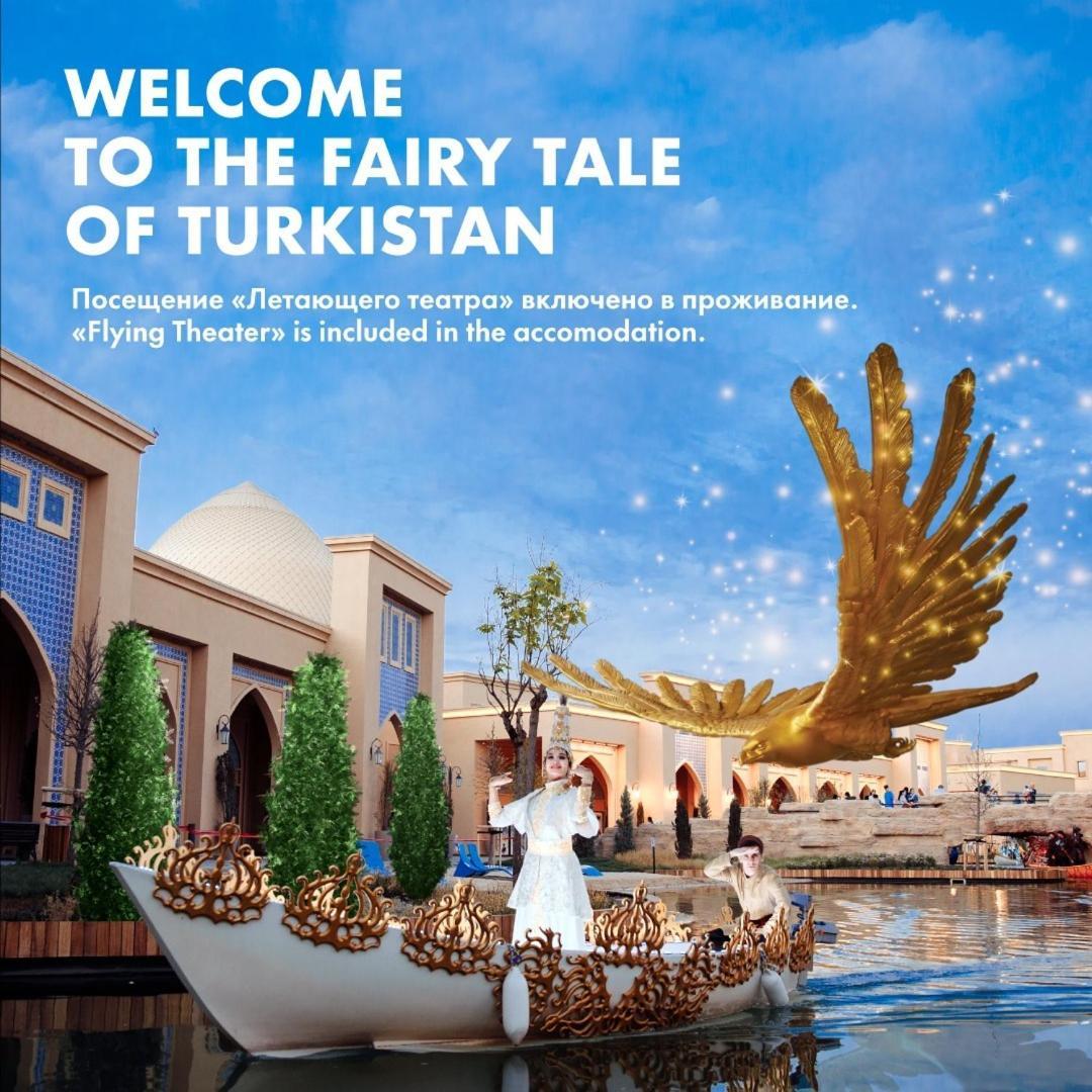 Karavansaray Turkistan Harbour Hotel -Flying Theatre Access ภายนอก รูปภาพ The poster of the project